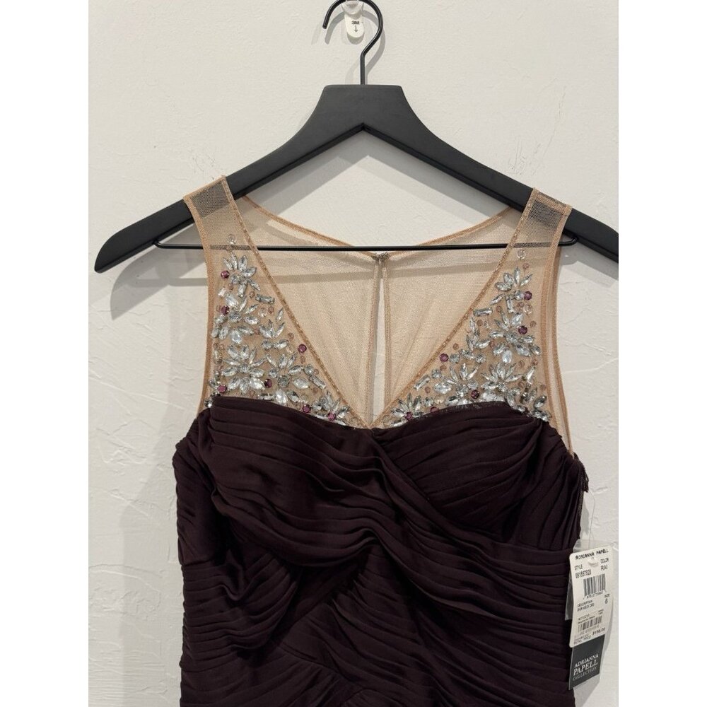 Adrianna Papell Short Formal Dress Size 6 New With Tags - Picture 3 of 15